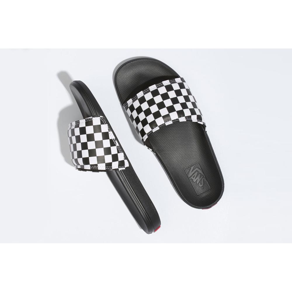 Flip Flop Vans Checkerboard La Costa Slide-On VN0A5HF527I1 - fekete