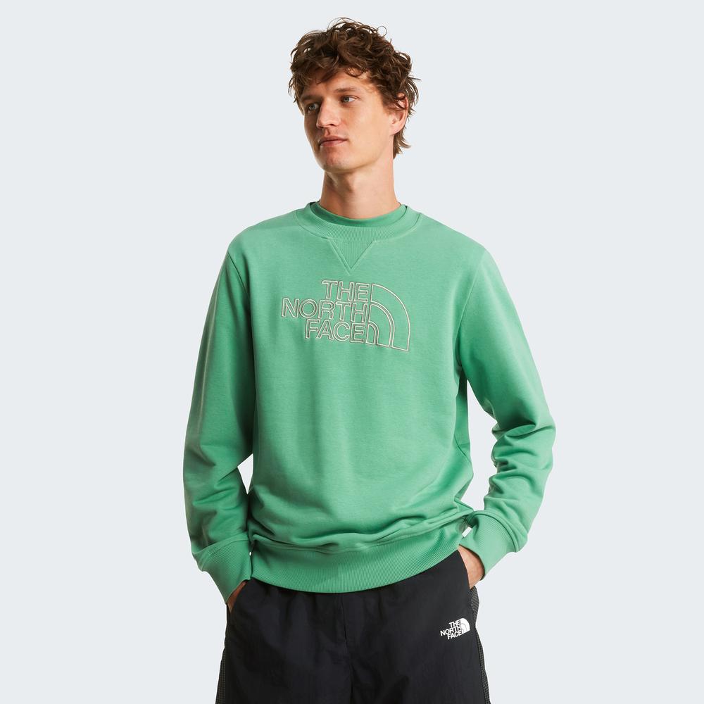 Férfi pulóver The North Face Drew Peak Light 0A8C1CMUA1 - zöld