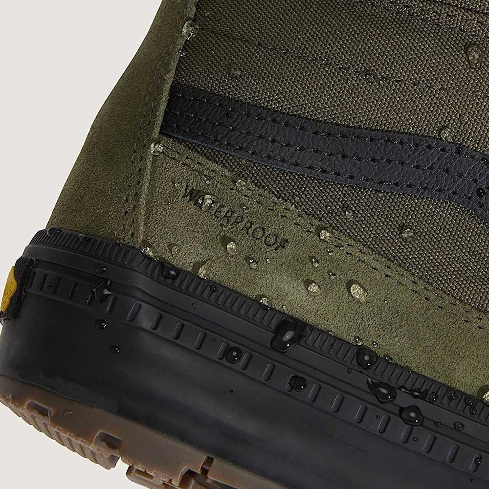 Női cipő Vans SK8-Hi Waterproof VN000DAQ2031 - zöld