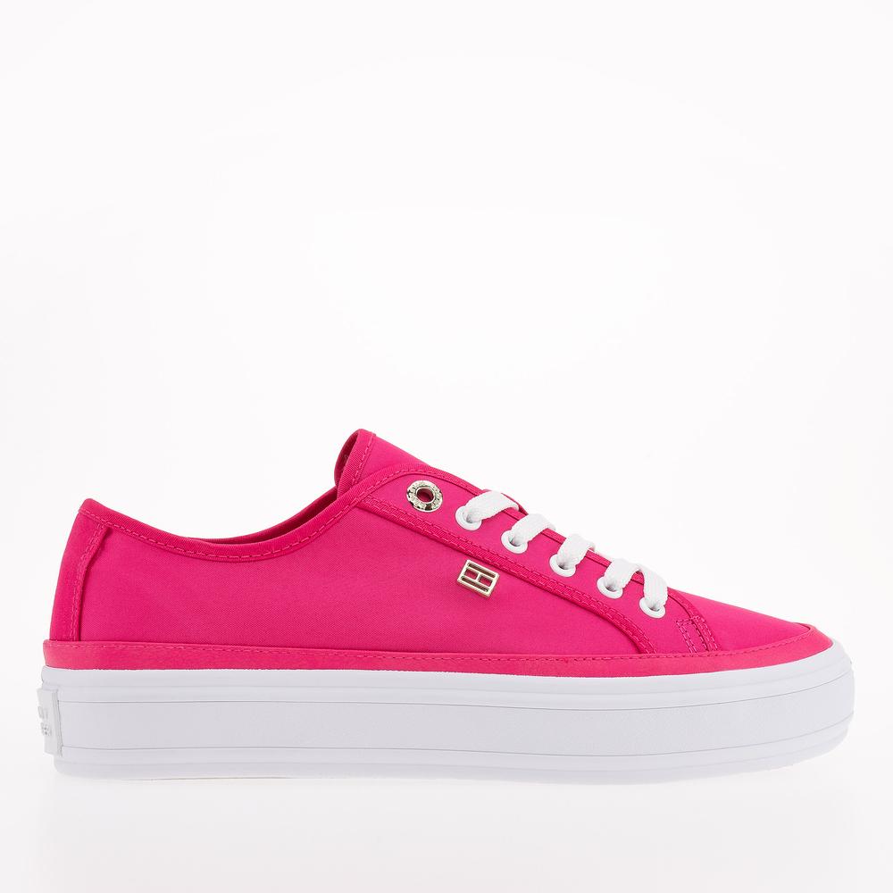 Cipő Tommy Hilfiger Essential Vulcanized Canva FW0FW07459-T1K - rózsaszín