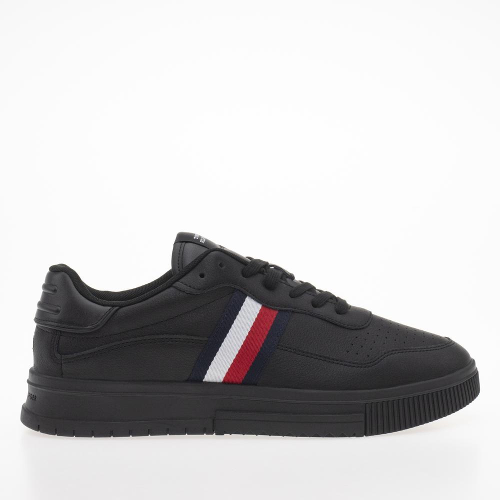 Cipő Tommy Hilfiger Supercup Stripes Leather FM0FM04824-0GQ - fekete