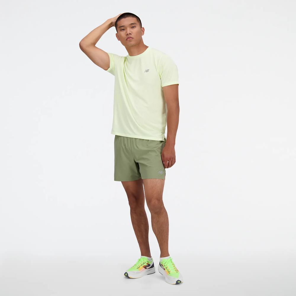 Férfi futónadrág New Balance MS41286DEK - zöld