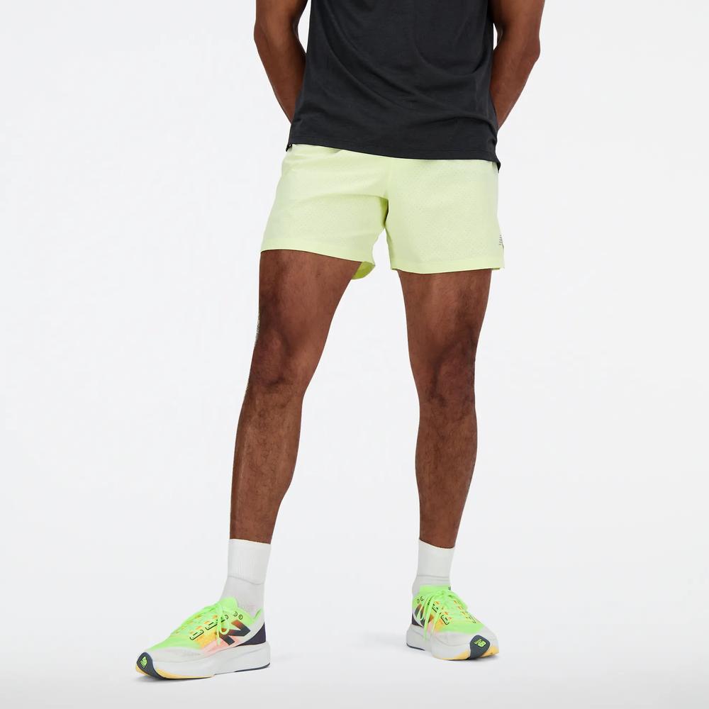 Férfi futónadrág New Balance MS41286LLT - sárga