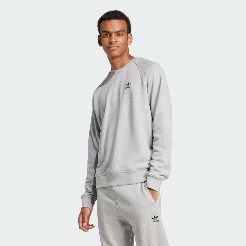 Pulóver adidas Trefoil Essentials Crewneck JD2413 - szürke