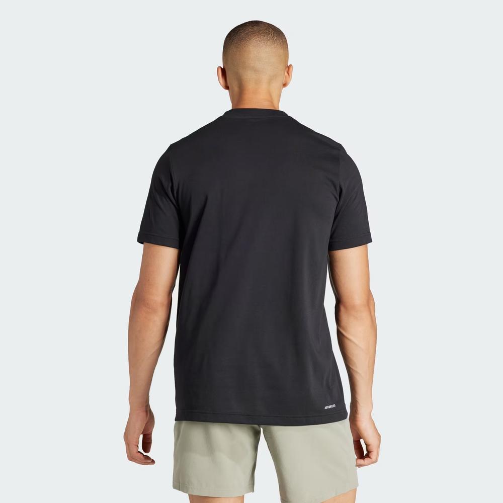Póló adidas Aeroready Tennis Logo Slam Graphic IS2419 - fekete
