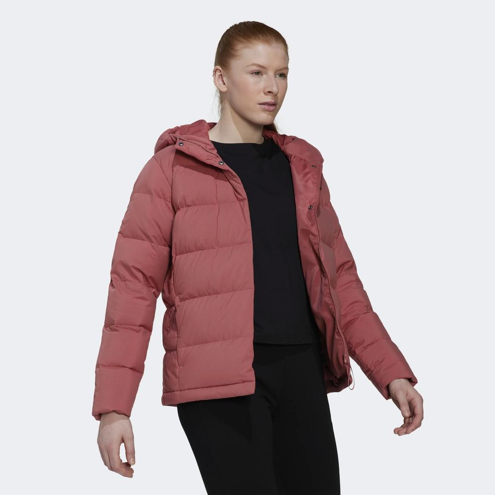 Dzseki adidas Helionic Hooded Down HG8745 - piros