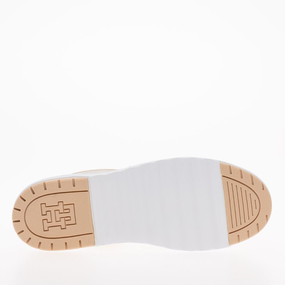 Cipő Tommy Hilfiger Th Lo Basket Sneaker FW0FW07309-YBL - bézs