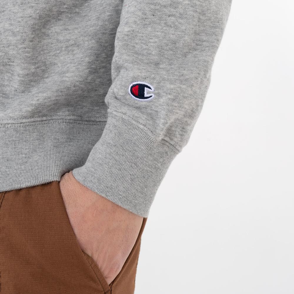 Pulóver Champion Embroidered Heavy Cotton 218487-EM031 - szürke