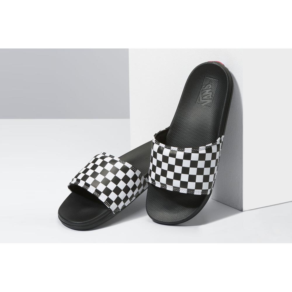 Flip Flop Vans Checkerboard La Costa Slide-On VN0A5HF527I1 - fekete