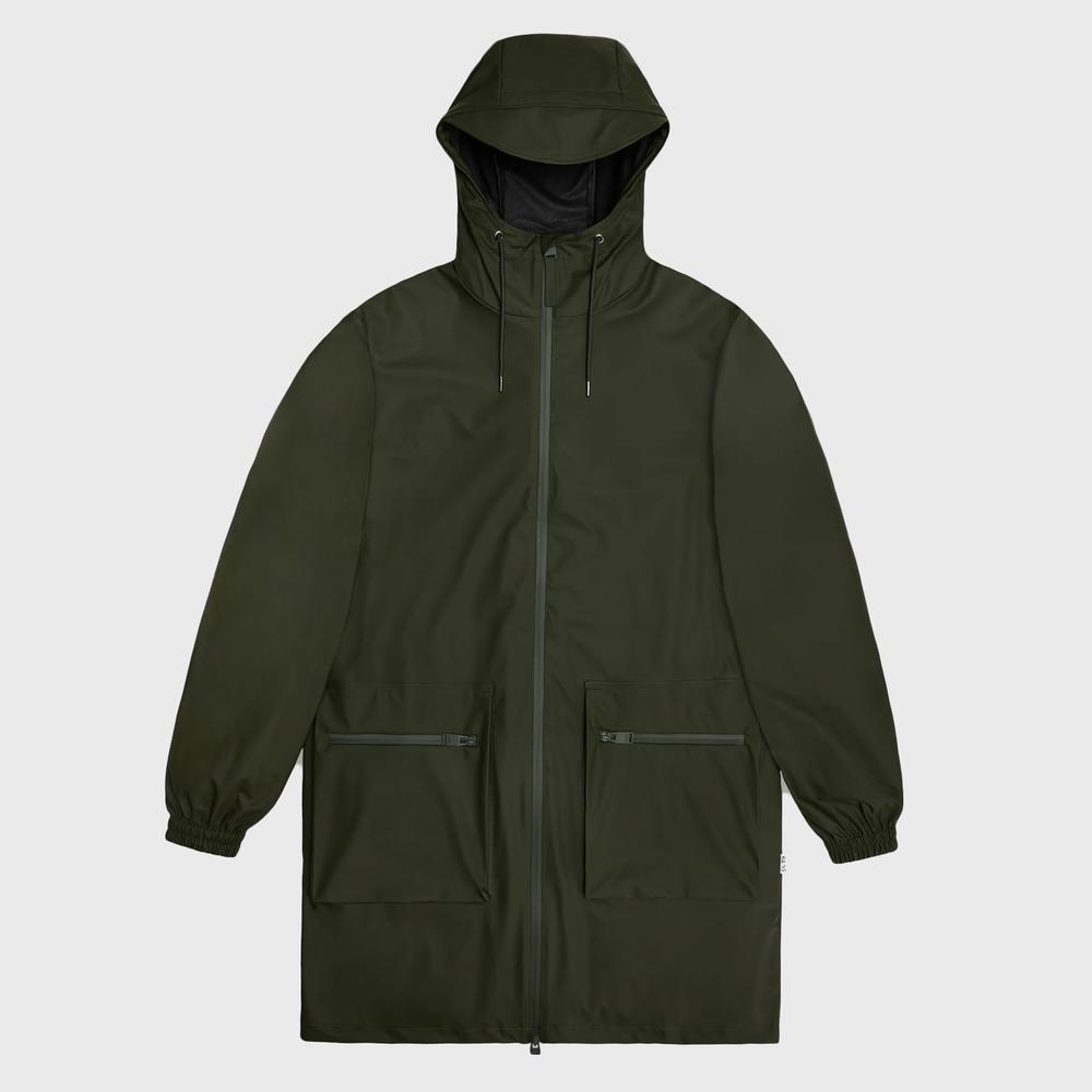 Dzseki Rains Cargo Long Jacket 19850-03 - zöld