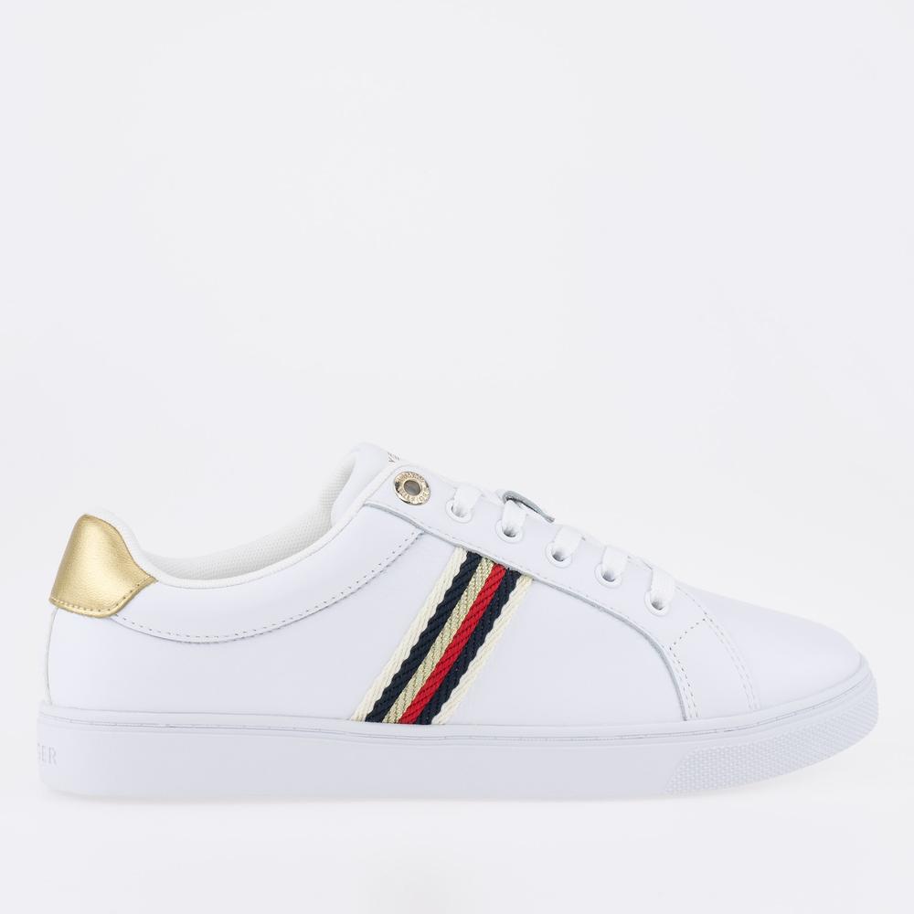 Cipő Tommy Hilfiger Corporate Webbing Sneakers FW0FW07117-YBS - fehér