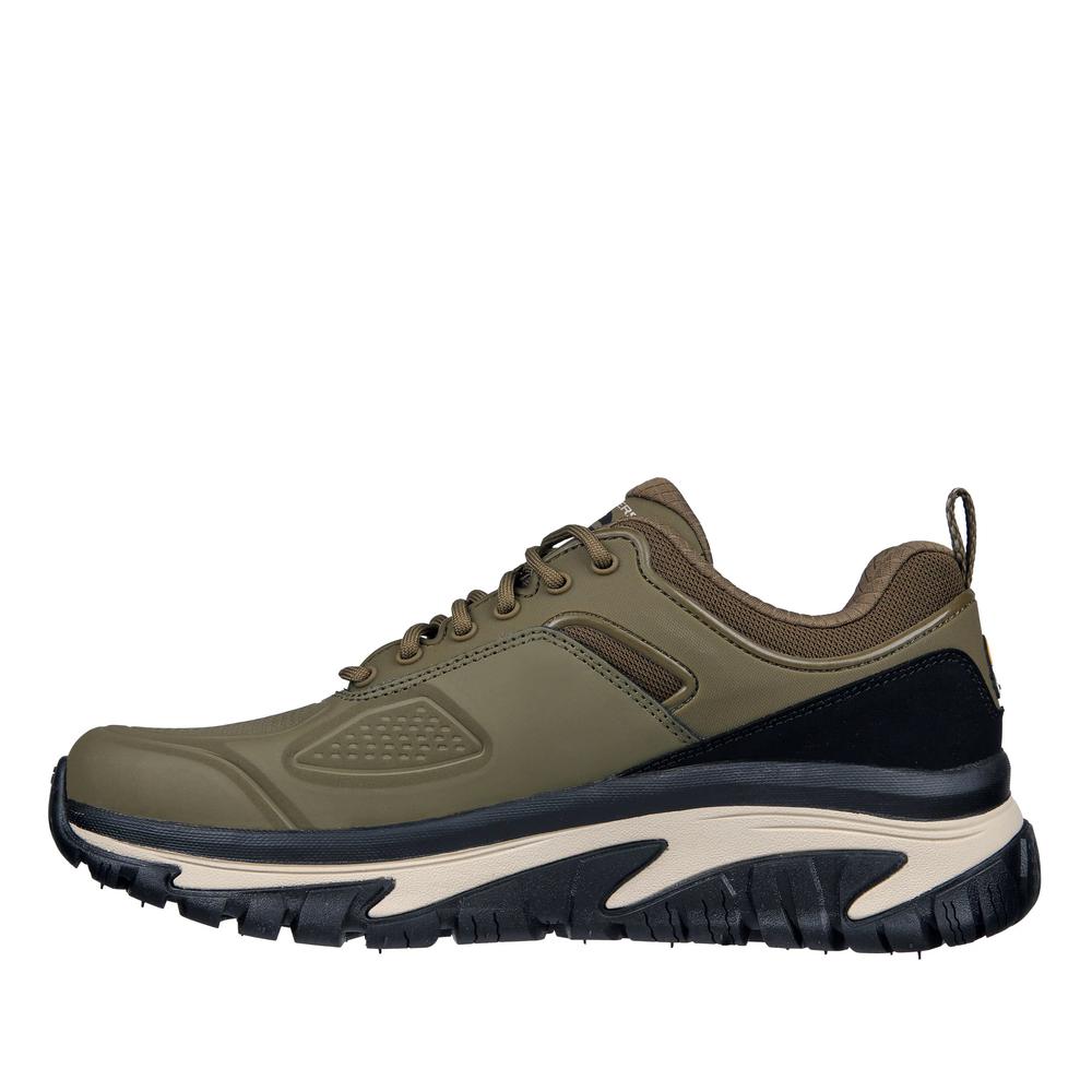 Férfi cipő Skechers Relaxed Fit Arch Fit Road Walker Recon 237333OLBK - zöld