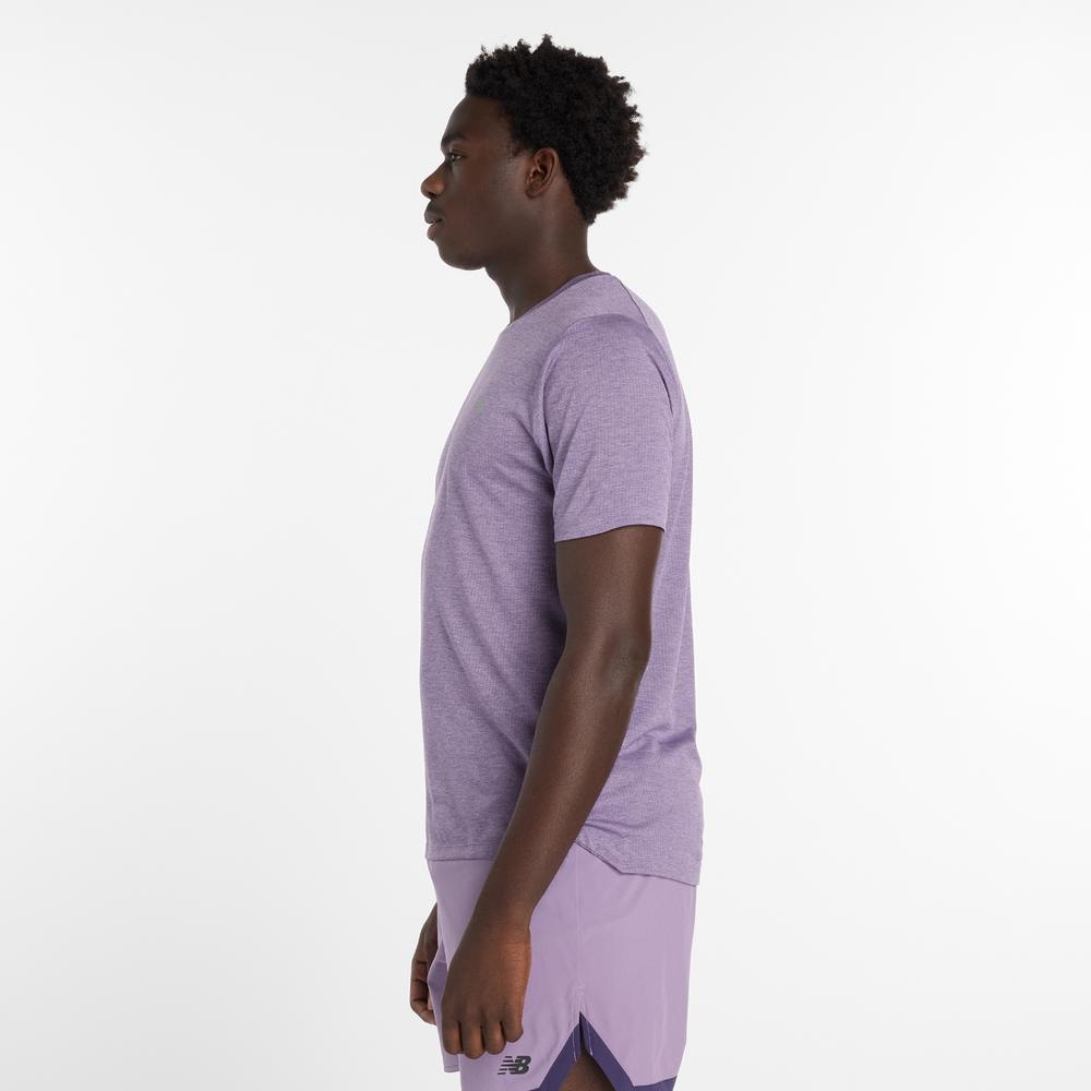 Férfi futópóló New Balance MT41253AB7 - lila