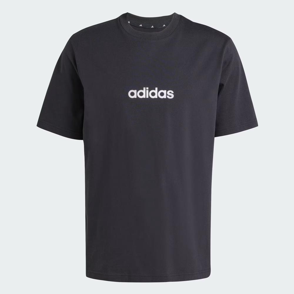 Póló férfi adidas Sportswear Essentials Linear Single JE8993 - fekete