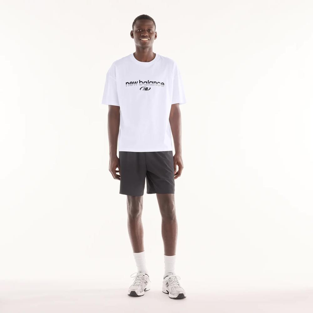 Férfi póló New Balance Trackside MT6279IZWT - fehér