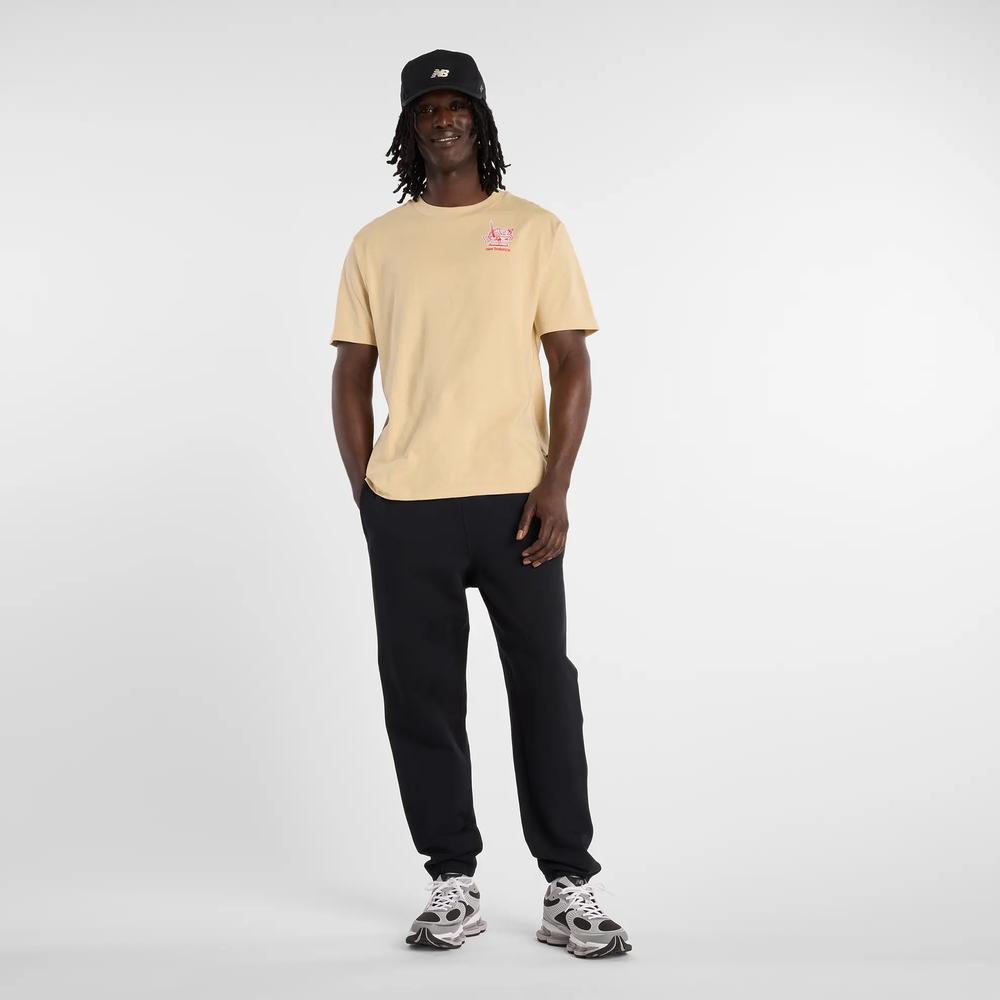 Férfi futópóló New Balance MT61H51DABC - sárga