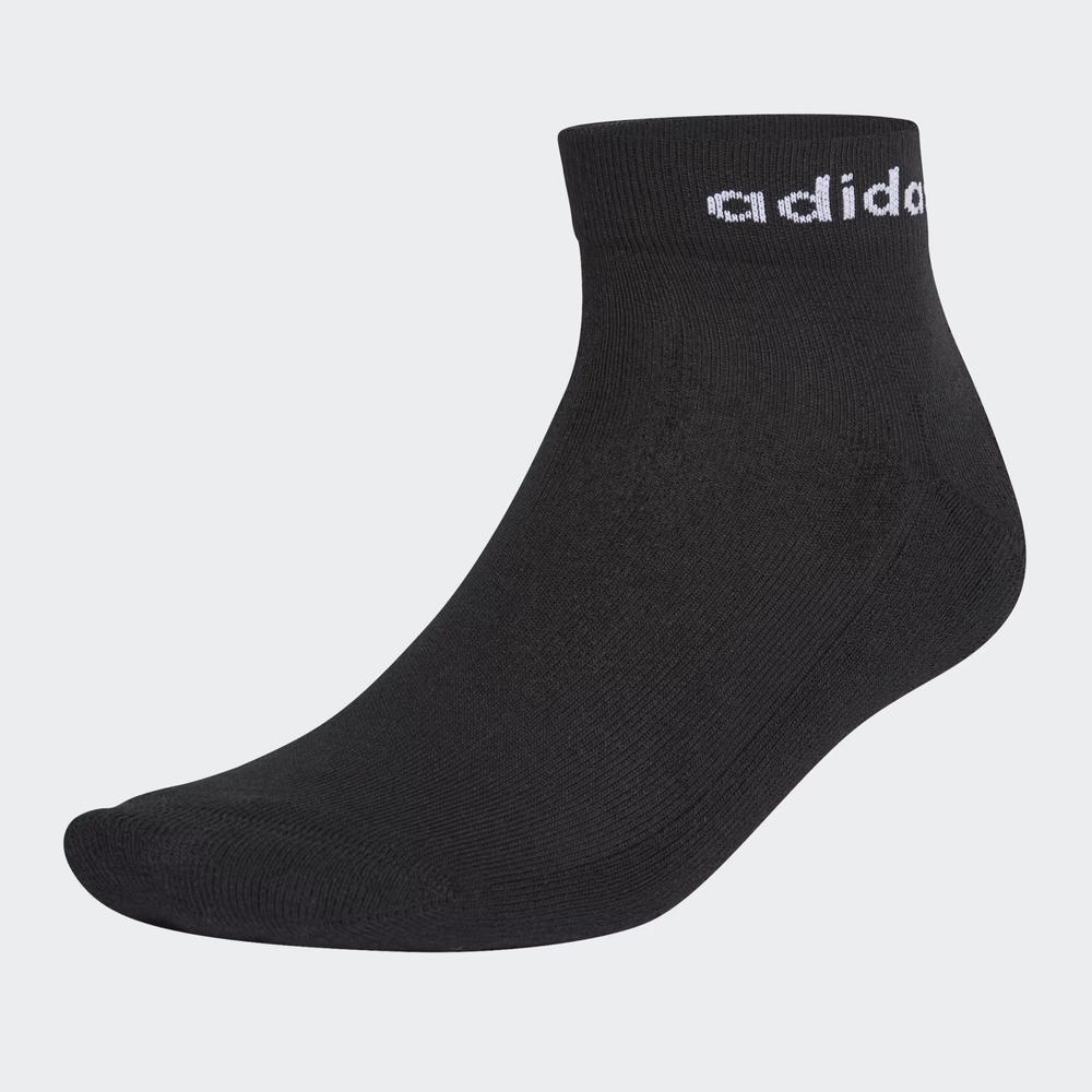 Zokni adidas Half-Cushioned Ankle Socks 3 Pairs GE6128 - fekete