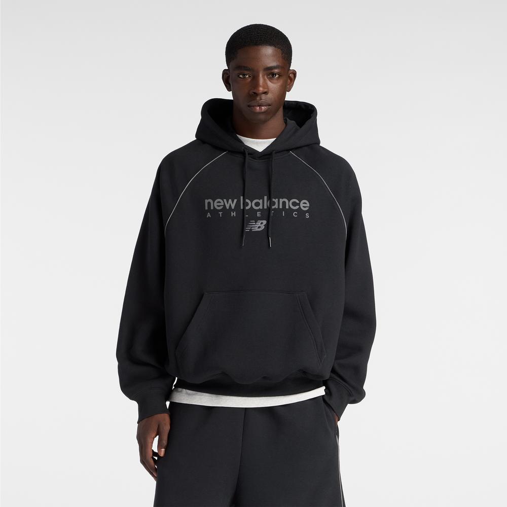 Férfi felső New Balance Trackside Fleece MT611629BK - fekete