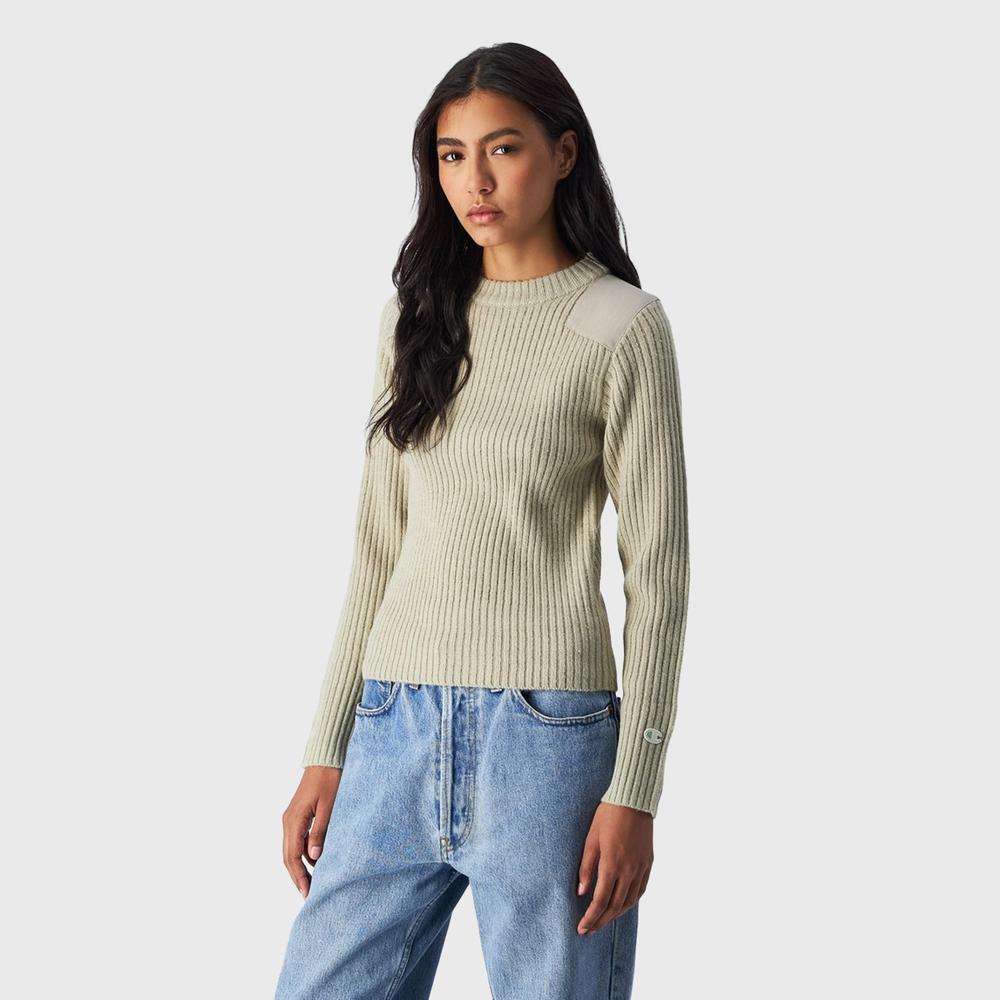 Pulóver Champion Crewneck Sweater 117495-ES057 - bézs