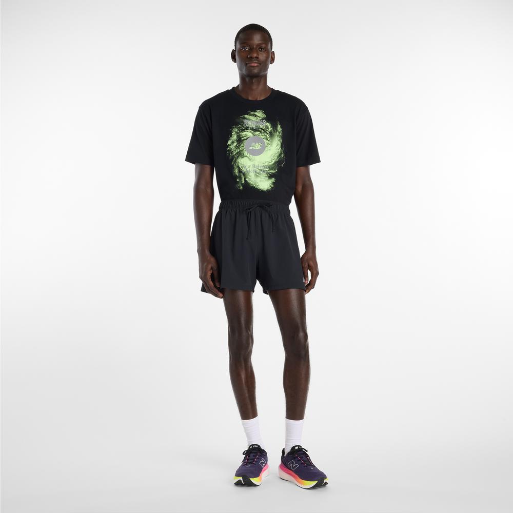 Férfi futópóló New Balance Vortex Performance MT6164W1BK - fekete