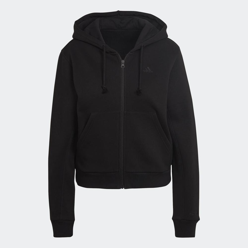 Pulóver adidas All SZN Fllece Full-Zip Hoodie HC8848 - fekete