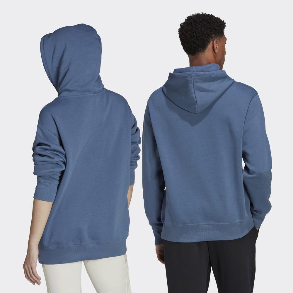 Pulóver adidas Essentials BrandLove Fleece Hoodie HL9382 - kék