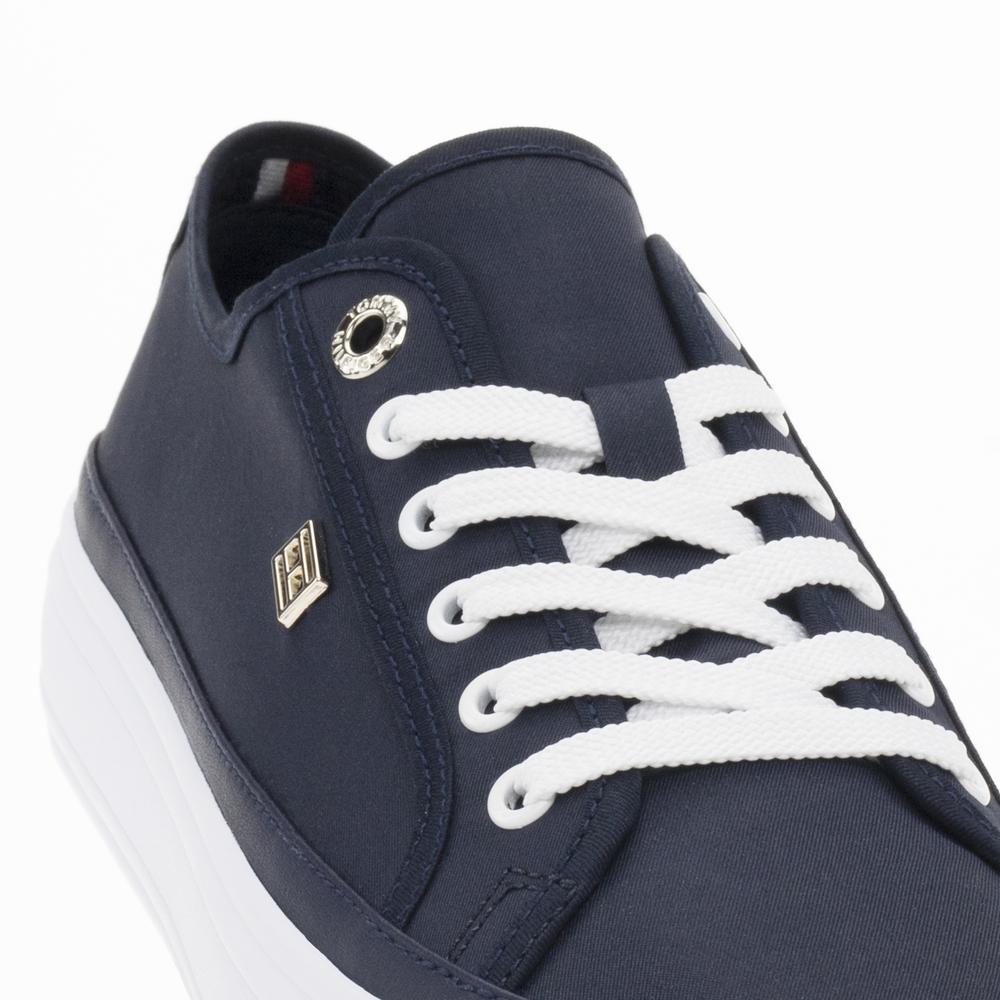 Cipő Tommy Hilfiger Essential Vulcanized Canva FW0FW07459-DW6 - sötétkék