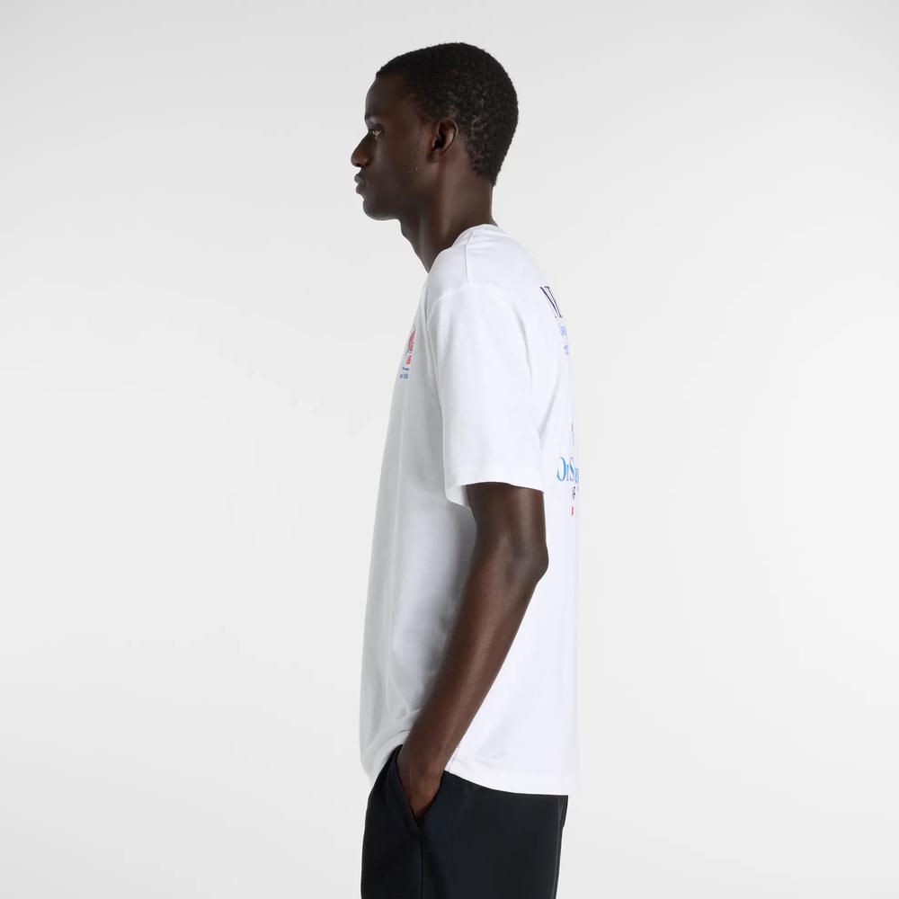 Férfi futópóló New Balance MT61Y1F6WT - fehér