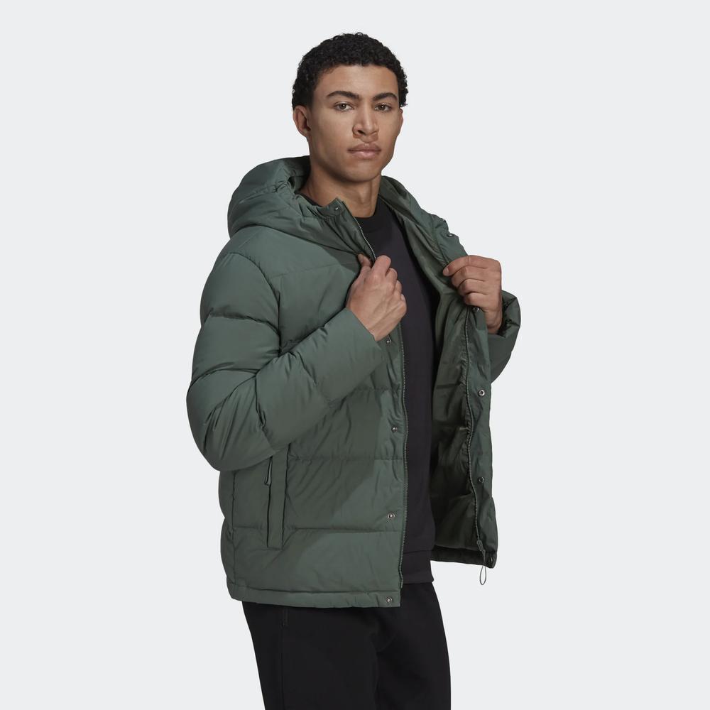 Dzseki adidas Helionic Hooded Down HG8749 - zöld