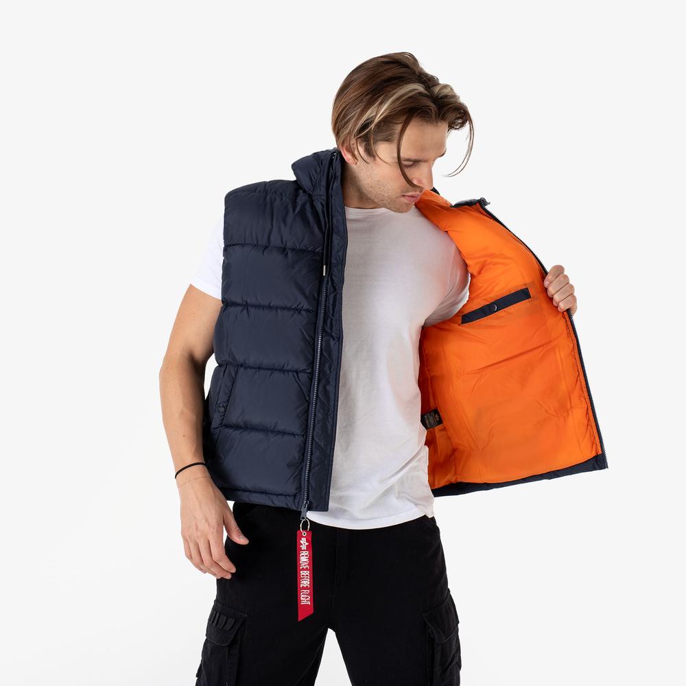 Mellény Alpha Industries Puffer Vest FD 11811007 - sötétkék