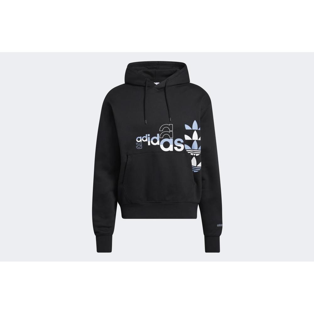 Pulóver adidas Originals Logo Play Hoodie H31323 - fekete