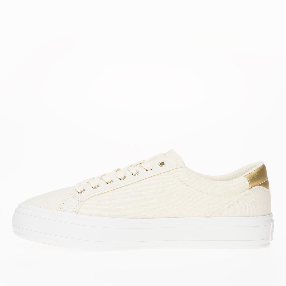 Cipő Tommy Hilfiger Essential Vulc Canvas FW0FW07682-AEF - bézs