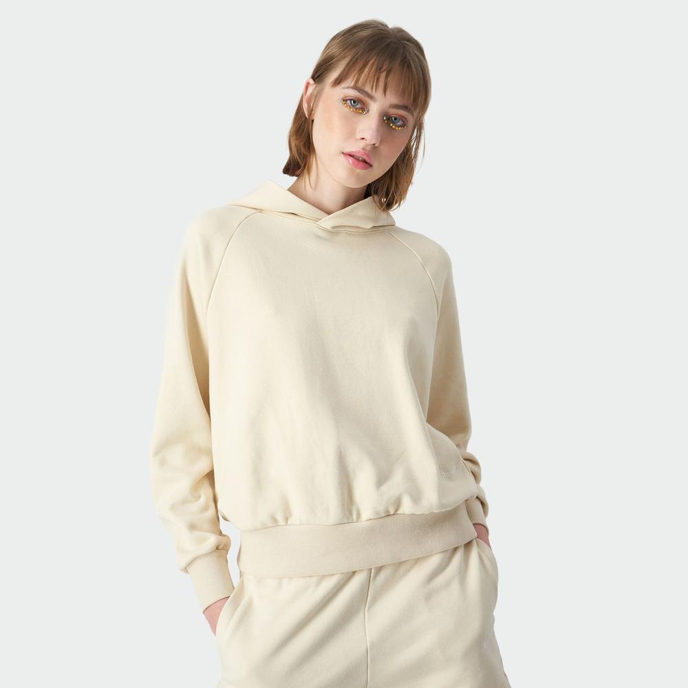Pulóver Champion Eco-Friendly Organic Cotton Hoodie 116215-YS015 - bézs