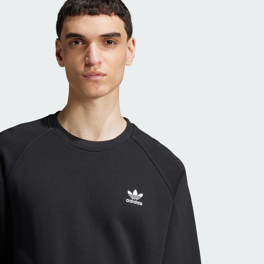 Pulóver adidas Trefoil Essentials Crewneck JD2412 - fekete