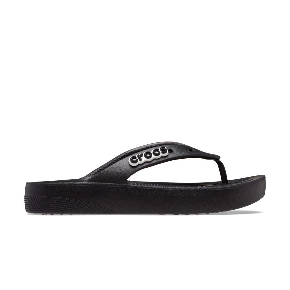 Flip Flop Crocs Classic Platform Flip 207714-001 - fekete