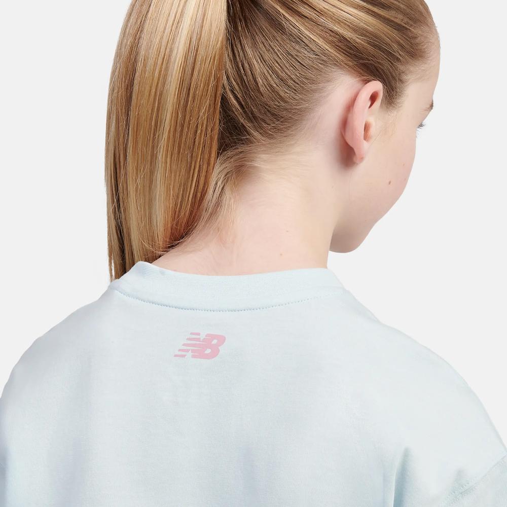 Póló gyerek New Balance LAKG0192FRL - kék