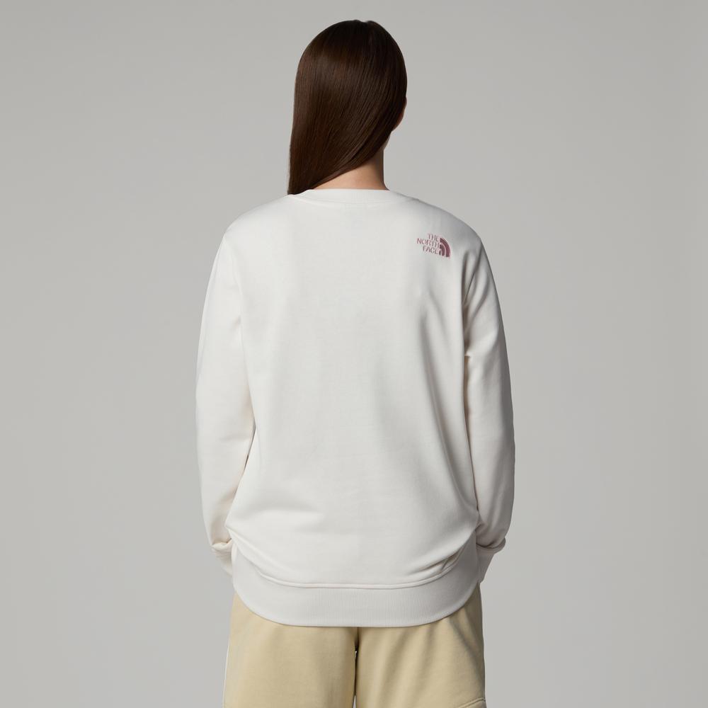 Női pulóver The North Face Drew Peak Light Crew 0A8C1EATW1 - fehér