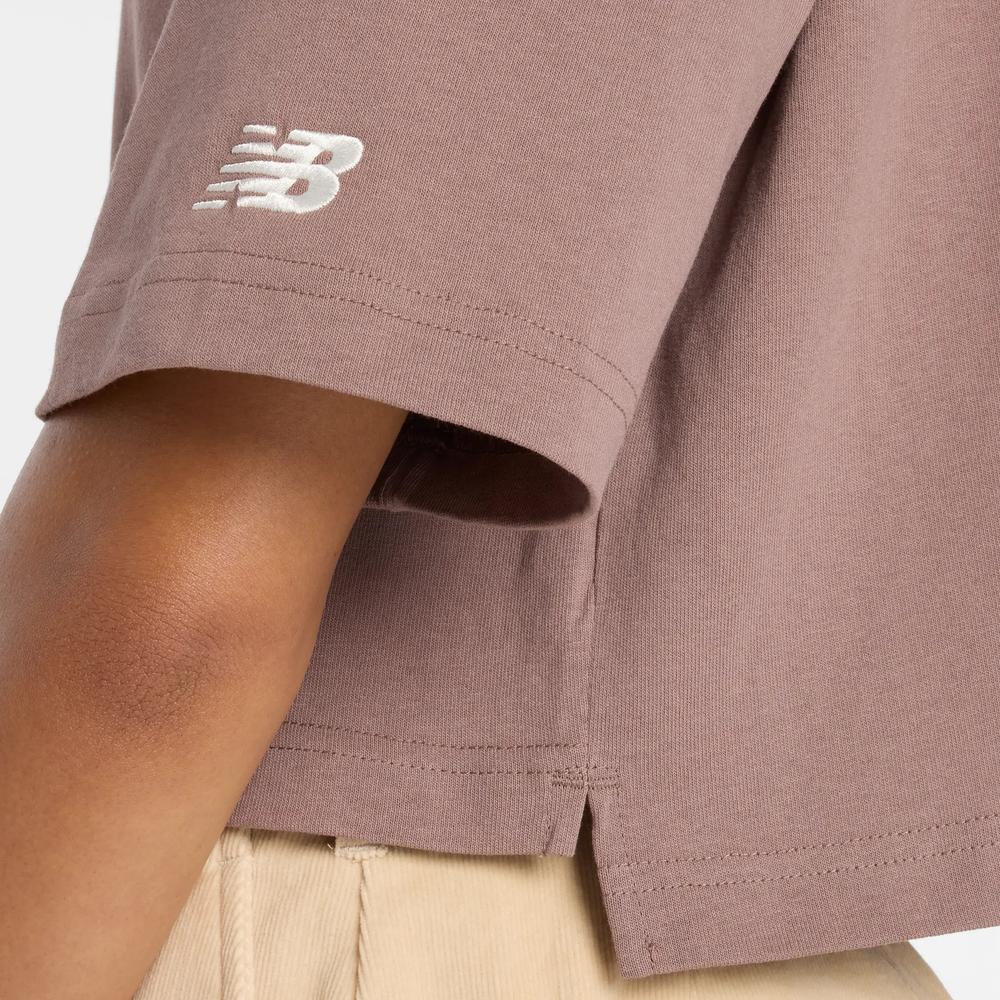 Női póló New Balance WT53904EAS - barna