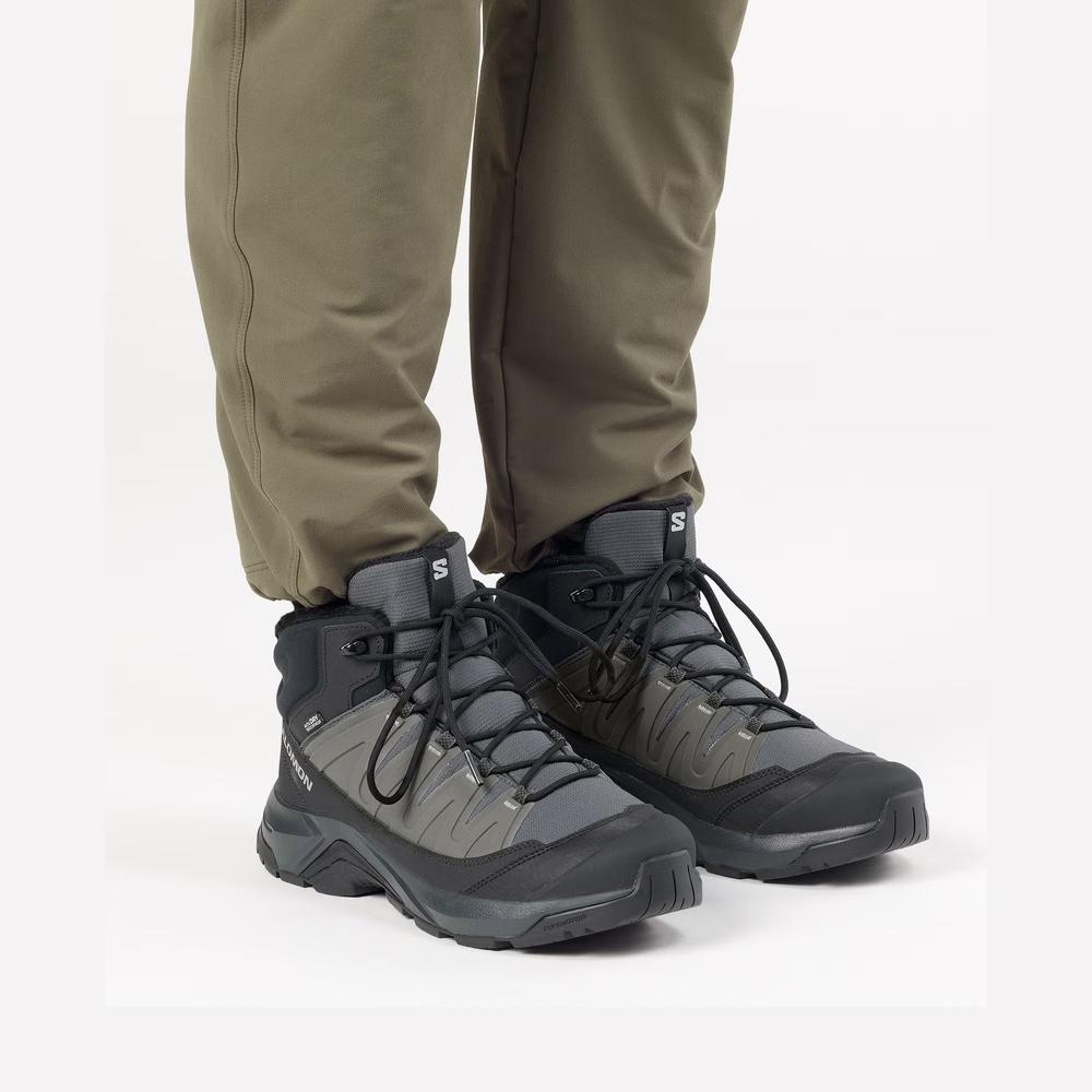 Férfi cipő Salomon X-Adventure Coldrush Waterproof L47856000 - fekete