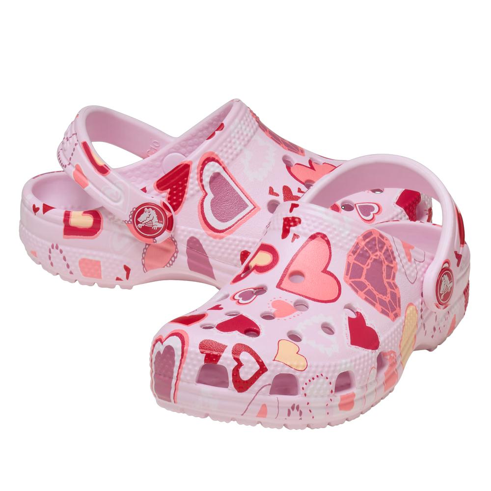 Flip Flop gyerek Crocs Classic Valentine's Day Clog 209755-7CI - rózsaszín