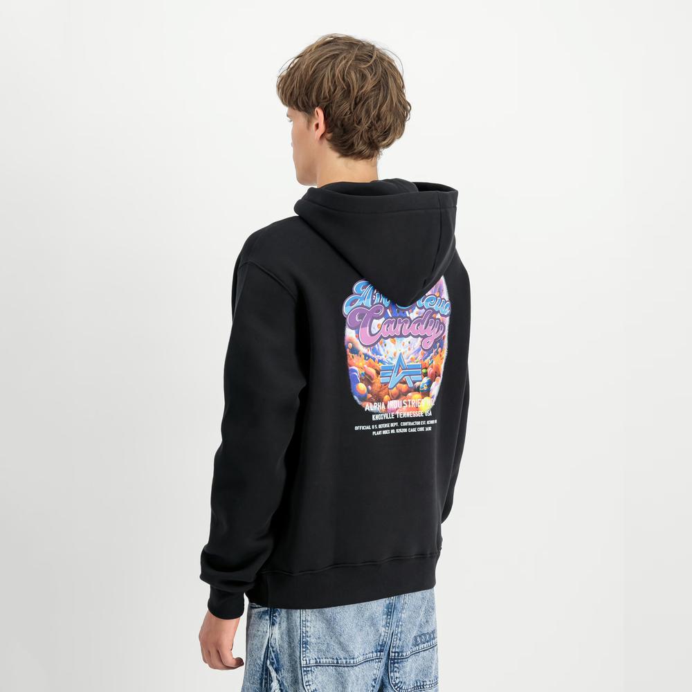 Pulóver Alpha Industries Candy Crew 14833603 - fekete