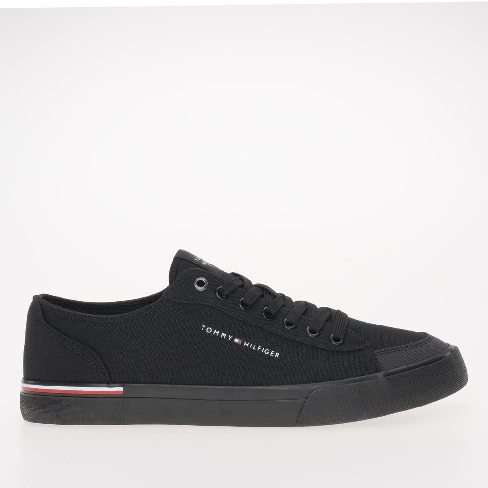 Cipő Tommy Hilfiger Corporate Vulc Canvas FM0FM04954-BDS - fekete