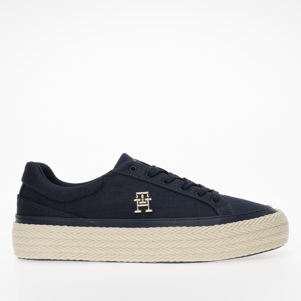 Cipő Tommy Hilfiger Vulc Sneaker Linnen FW0FW07673-DW6 - sötétkék