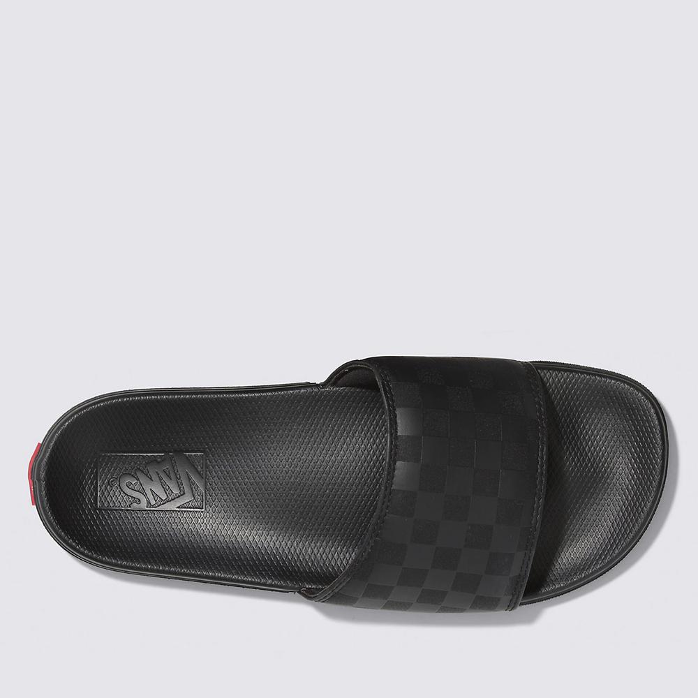 Flip Flop Vans Checkerboard La Costa Slide-On VN0A5HF52761 - fekete