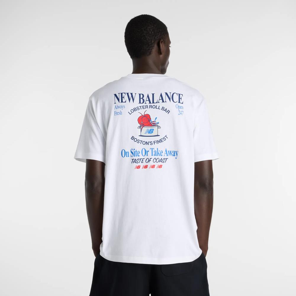 Férfi futópóló New Balance MT61Y1F6WT - fehér