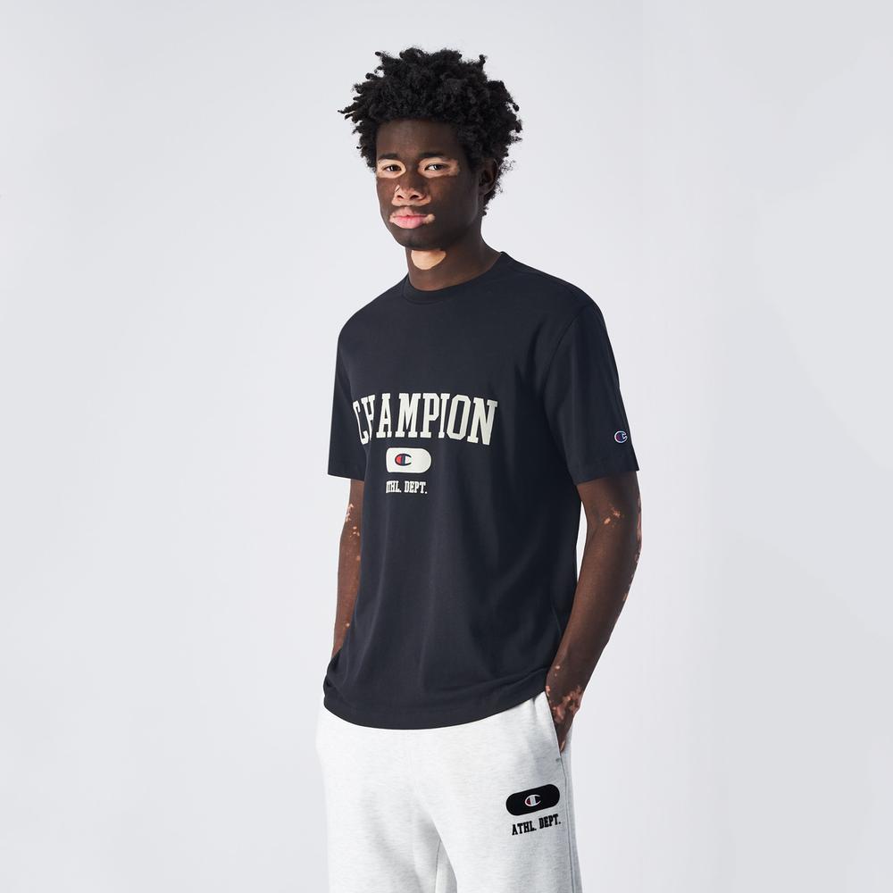 Póló Champion Crewneck 220432-KK001 - fekete