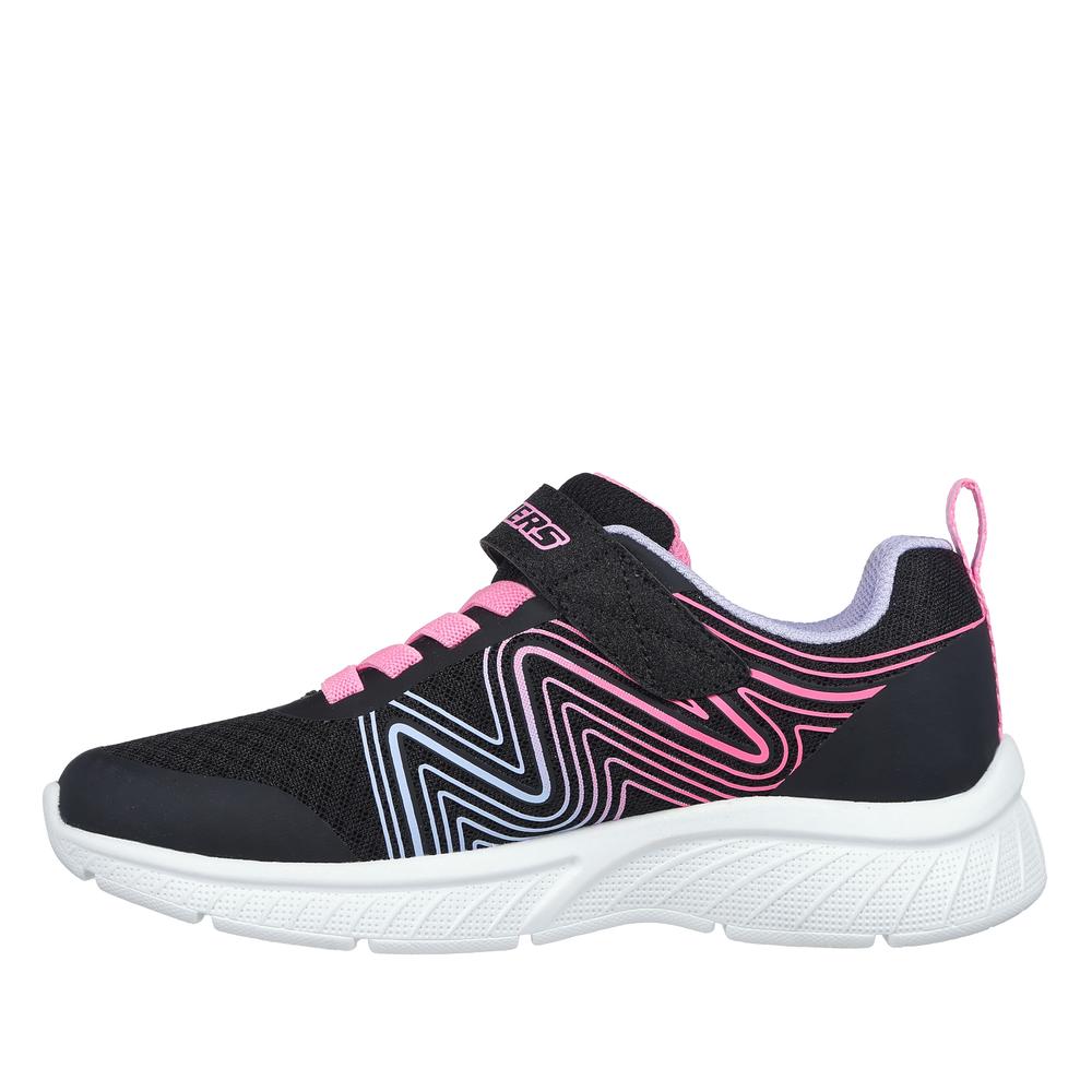Gyerek cipő Skechers Microspec Plus Swirl Sweet 303535LBKMT - fekete