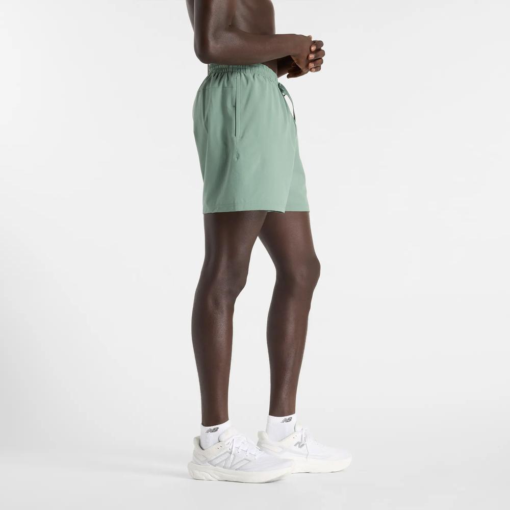 Férfi futónadrág New Balance MS41227DKJ - zöld