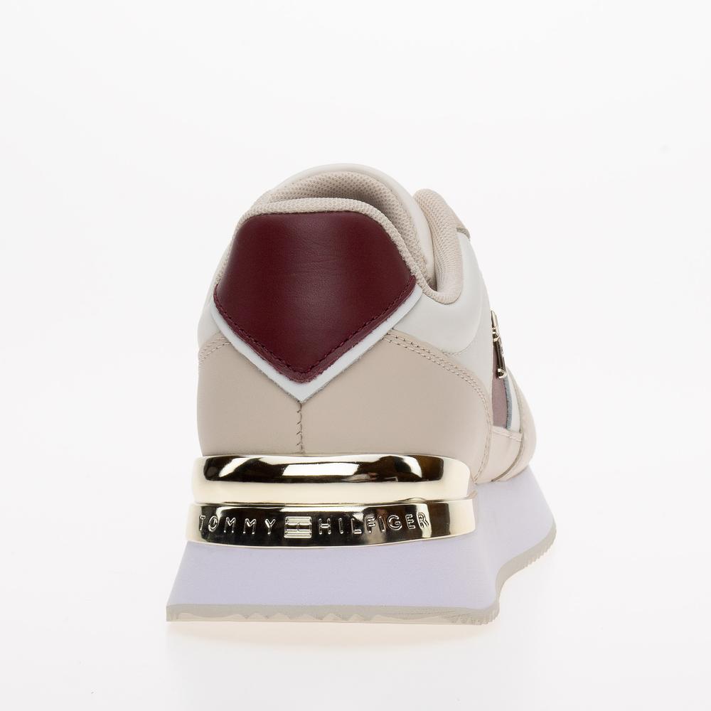 Cipő Tommy Hilfiger Elevated Feminine Runner FW0FW07306-YBH - bézs