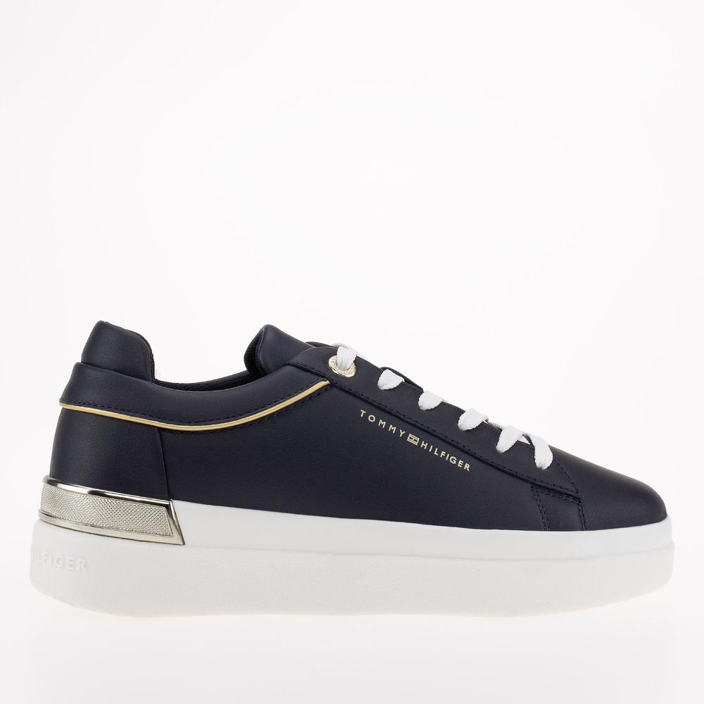 Cipő Tommy Hilfiger Lux Metallic Cupsole FW0FW07030-DW6 - sötétkék